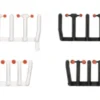 - 80 Signallicher orangetransparent mit schwarzen und weißen Sockeln, je 20x groß und klein, orange, 1:87, Herpa