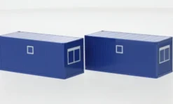 - Baucontainer, blau, 1:87, Herpa