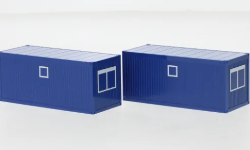 - Baucontainer, blau, 1:87, Herpa