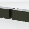 - Containerset 2x20ft, 1:87, Herpa Military