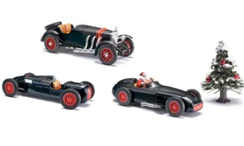 - 3er Set: Weihnachts-Sonder-Set, schwarz, 1:87, Busch