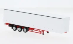 - Gardinenplanenauflieger, weiss/rot, 1:87, Herpa