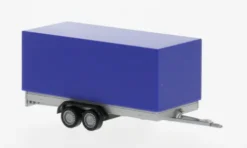 - PKW-Planenanhänger 2achs, blau, 1:87, Herpa