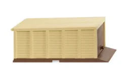 - Selbstbau-Garage (3S), beige/braun, 1967, 1:87, Wiking