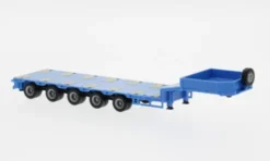 - Semitieflade-Auflieger 5-achs, blau, 1:87, Herpa