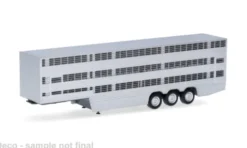 - Viehtransporterauflieger 3achs, silber/schwarz, 1:87, Herpa