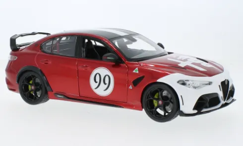 Alfa Romeo Giulia GTAm, rot/weiss, 2020, 1:18, Bburago