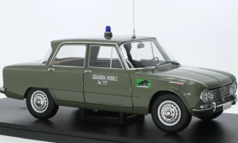 Alfa Romeo Giulia 1.6 Ti, 1963, Polizia Milano, 1:18, Mitica