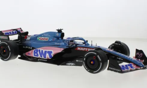 Alpine A522, Formel 1, GP Monaco, 2022, BWT Alpine F1 Team, BWT, #14, F.Alonso, 1:18, Solido