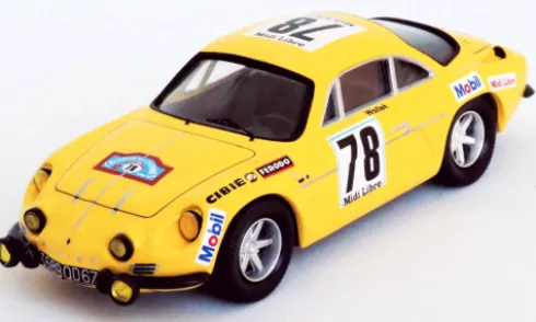 Alpine Renault A110, Criterium des Cevennes, 1969, Midi Libre, #78, B.Wollek/M.Grandrive, 1:43, Trofeu