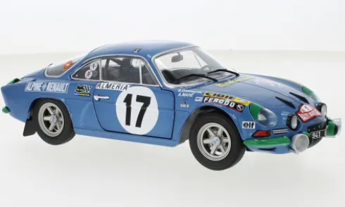 Alpine Renault A110 1600S, Rallye Monte Carlo, 1972, #17, B.Darniche/A.Mahe, 1:18, Solido