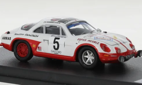 Alpine Renault A110, weiss/rot, Rallye Ypres, 1973, #5, S.Laurent/P.Hammelrath, 1:43, Trofeu