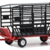 Anhänger Bale Throw Wagon, rot/schwarz, 1:64, Greenlight