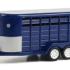 Anhänger 14-Foot Livestock Trailer, dunkelblau, 1:64, Greenlight