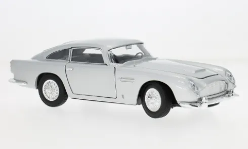 Aston Martin DB5, silber, 1964, 1:24, Welly