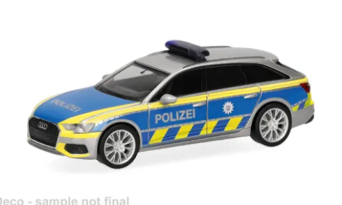 Audi A6 Avant, Polizei Thüringen, 1:87, Herpa