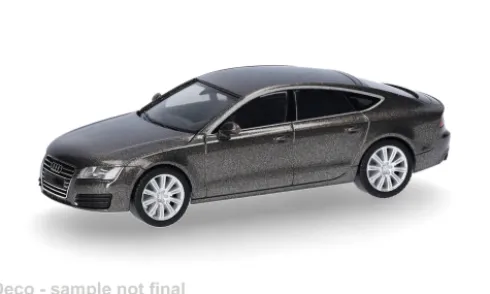Audi A7, dunkelbraun, 1:87, Herpa