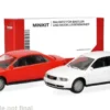 Audi A4, rot/weiss, 1:87, Herpa MiniKit