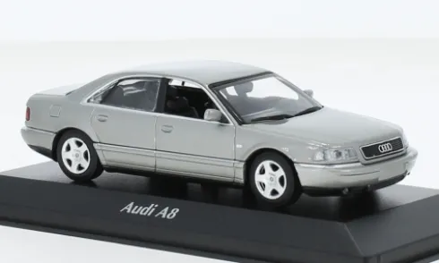 Audi A8, silber, 1999, 1:43, Maxichamps