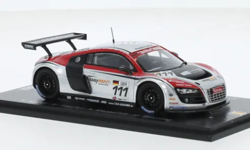 Audi R8 LMS, 24h Spa, 2009, Phoenix Racing, #111, H.Moser/M.Fässler, 1:43, Spark