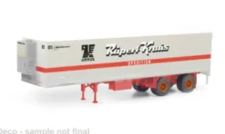 Auflieger Kühlkofferauflieger, Rupert Kraus, 1:87, Herpa / Modellbau Schwarz