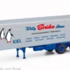 Auflieger Kühlkofferauflieger, Willy Bruhn, 1:87, Herpa / Modellbau Schwarz