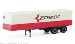 Auflieger Kofferauflieger, Zeitfracht, 1:87, Herpa / Modellbau Schwarz