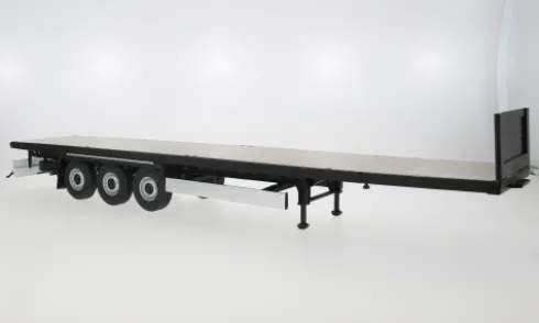 Auflieger Flachbett, weiss, 1:24, Solido