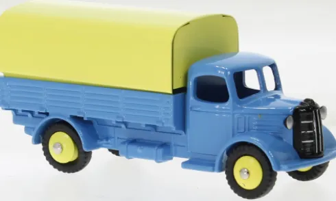 Austin Covered Wagon, blau/hellgelb, Dinky Toys / Atlas