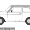 Austin A40 MkII, weiss/hellgrau, 1:76, Oxford