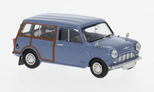 Austin Mini Countryman, blau, 1960, Woody, 1:87, Brekina