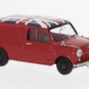 Austin Mini Countryman, rot, 1960, Union Jack, 1:87, Brekina