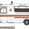 Bedford CF Hanlon, weiss, Ambulance London Ambulance Service (OFAH), 1:76, Oxford