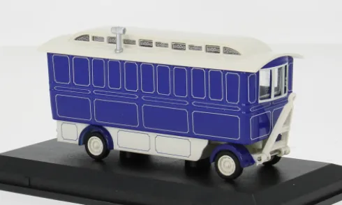 blau, Showmans Caravan, 1:76, Oxford