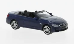 BMW M4 Cabrio, blau, 2015, 1:87, Minichamps