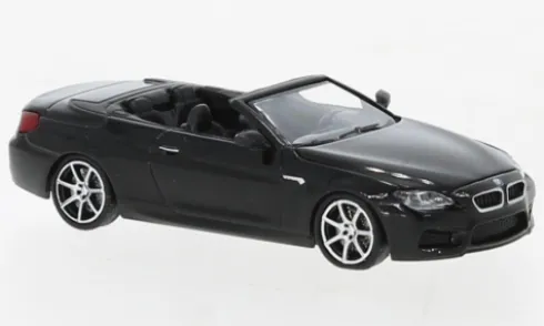 BMW M6 Cabrio, schwarz, 2015, 1:87, Minichamps