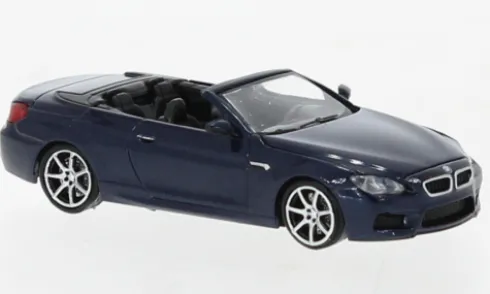 BMW M6 Cabriolet, blau, 2015, 1:87, Minichamps