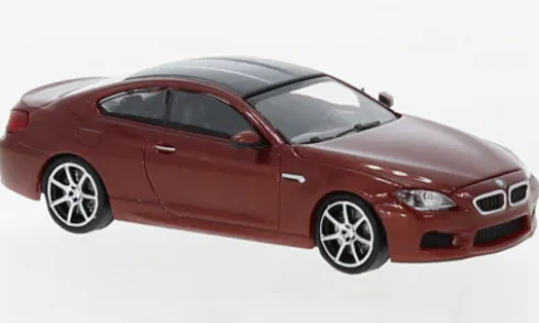 BMW M6 Coupe, dunkelorange, 2015, 1:87, Minichamps