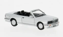 BMW M3 (E30) Cabriolet, silber, 1988, 1:87, Minichamps