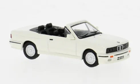 BMW M3 (E30) Cabriolet, weiss, 1988, 1:87, Minichamps
