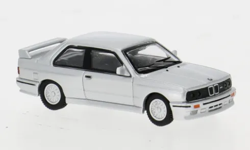 BMW M3 (E30), silber, 1986, 1:87, Minichamps