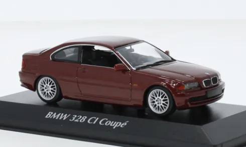 BMW 328 CI (E46), dunkelrot, 1999, 1:43, Maxichamps