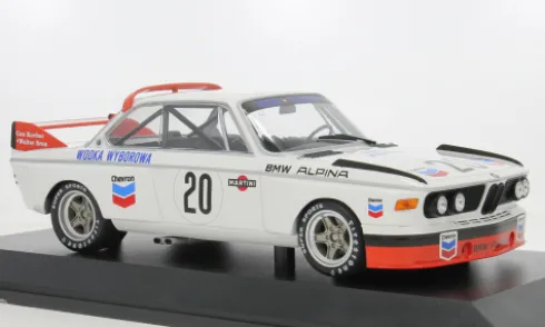 BMW 3.0 CSL, 24h Spa, 1973, BMW Alpina, #20, W.Brun/C.Kocher, 1:18, Minichamps