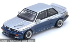 BMW E30 M3, silber/blau, 1:64, INNO64