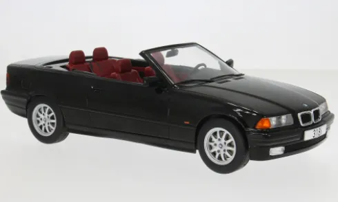 BMW 3er (E36) Cabriolet, schwarz, 1996, 1:18, MCG