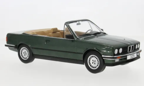 BMW 325i (E30) Cabriolet, dunkelgrün, 1985, 1:18, MCG