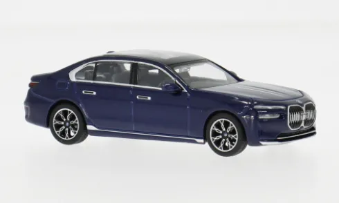 BMW i7 xDrive 60, dunkelblau, 2022, 1:64, Mini GT