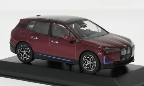 BMW iX, rot, 2023, 1:43, Minichamps