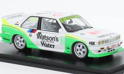 BMW M3 (E30), Macau Guia Race, 1990, Watsons, #8, J.Bailey, 1:43, Spark