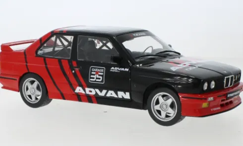 BMW M3 (E30), schwarz, 1990, Advan Drift Team, 1:18, Solido